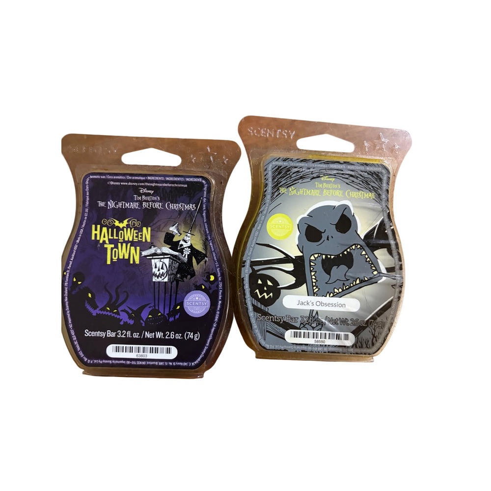 Scentsy Disney Nightmare Before Christmas Wax Bars Halloween Town Jack Obsession